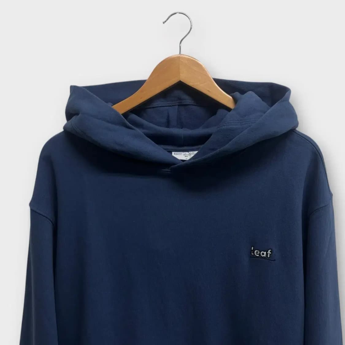 [새상품] 리프클로딩 leaf 네이비 후드티 M 상품이미지2