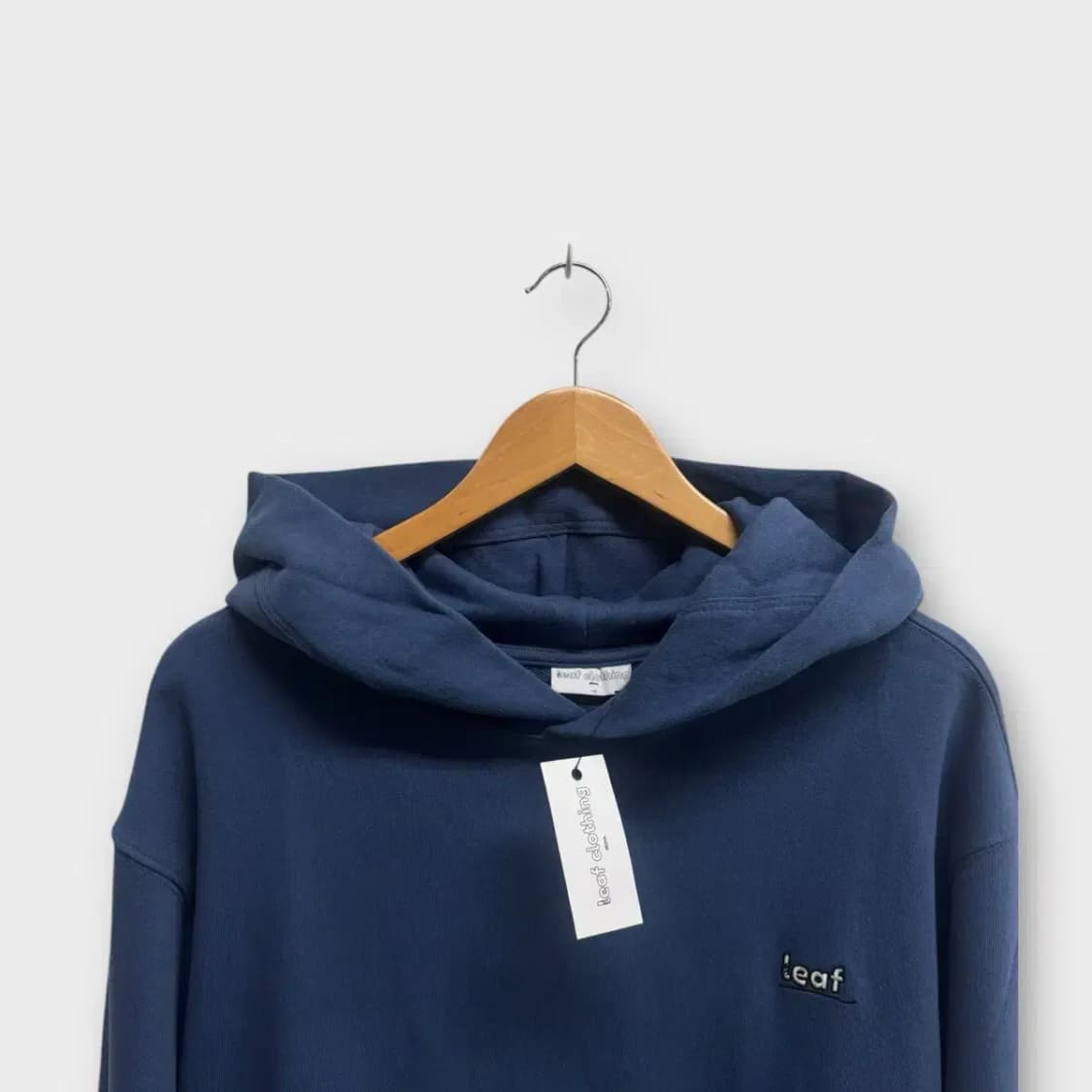 [새상품] 리프클로딩 leaf 네이비 후드티 M 상품이미지4