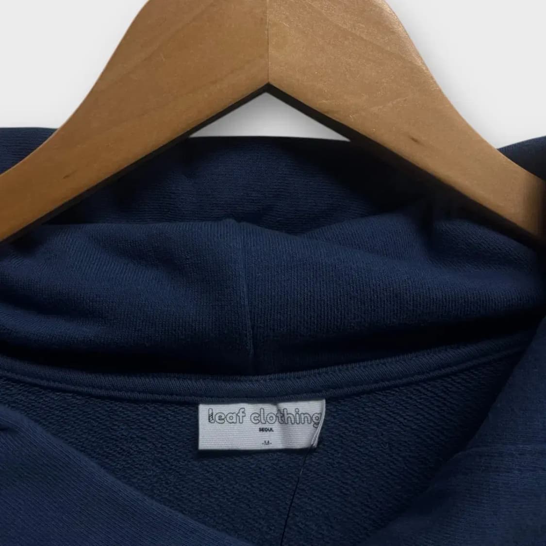 [새상품] 리프클로딩 leaf 네이비 후드티 M 상품이미지5