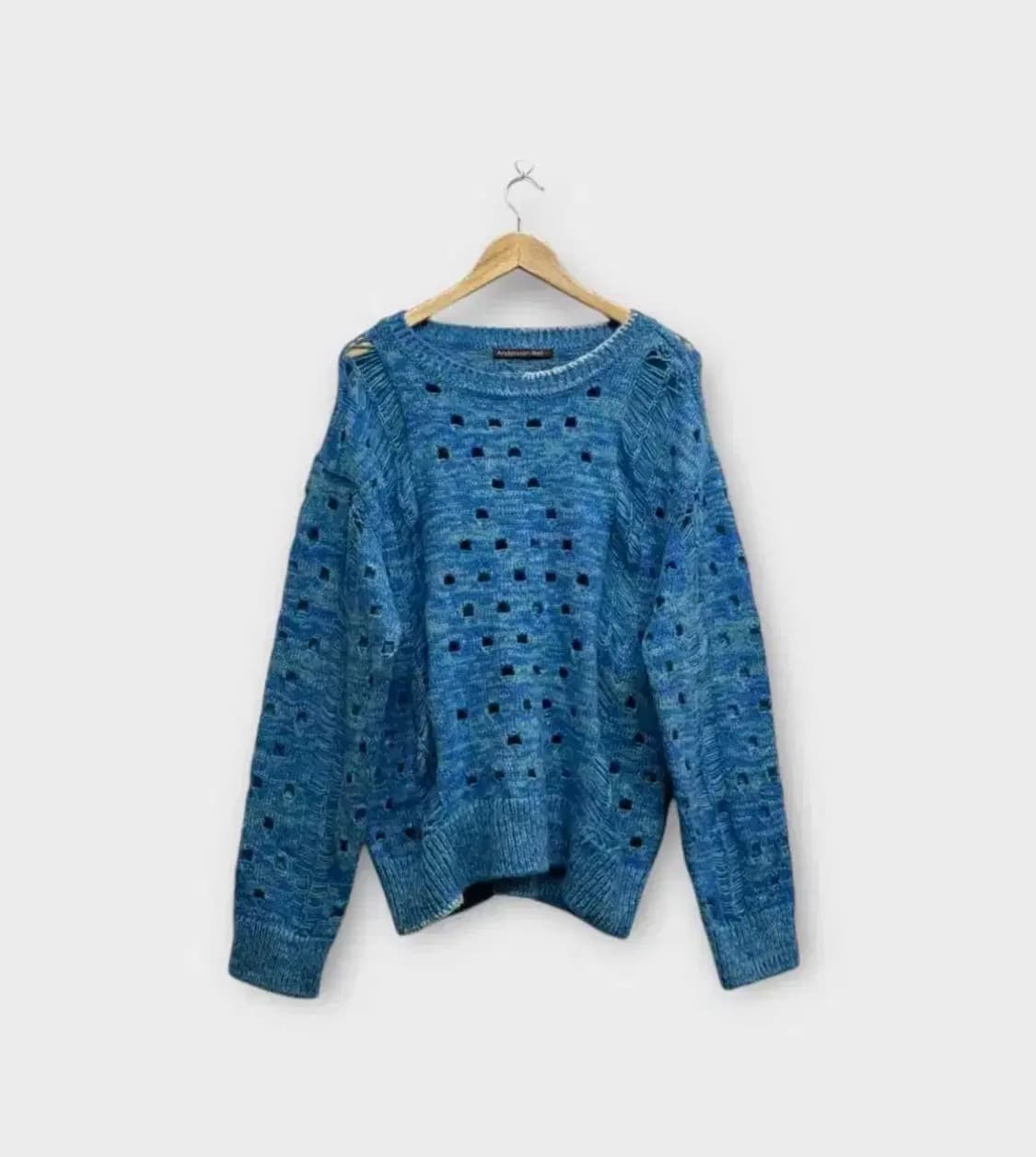 엔더슨벨 펑칭 모헤어 오버핏 니트 free 상품이미지1