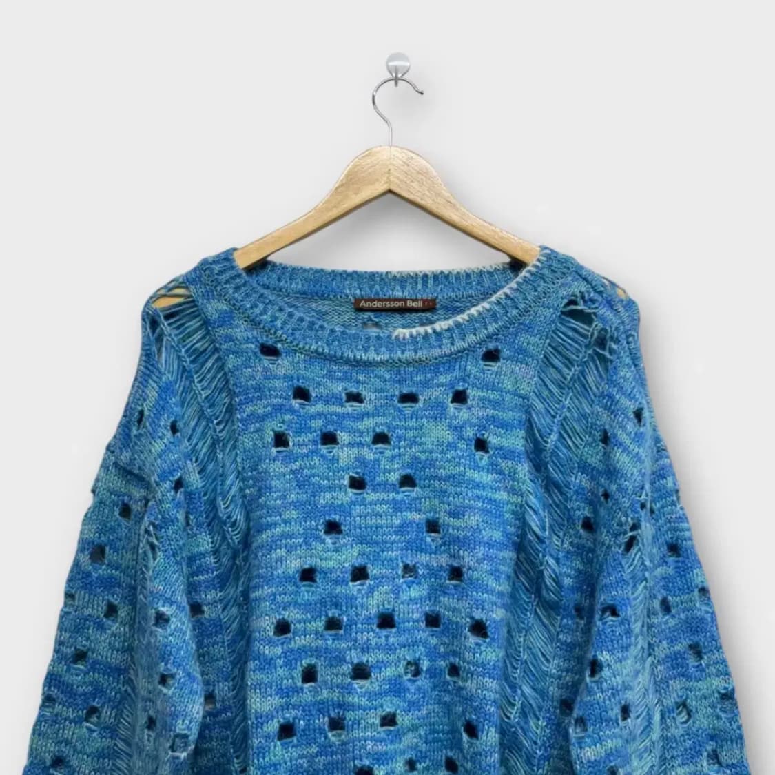 엔더슨벨 펑칭 모헤어 오버핏 니트 free 상품이미지2