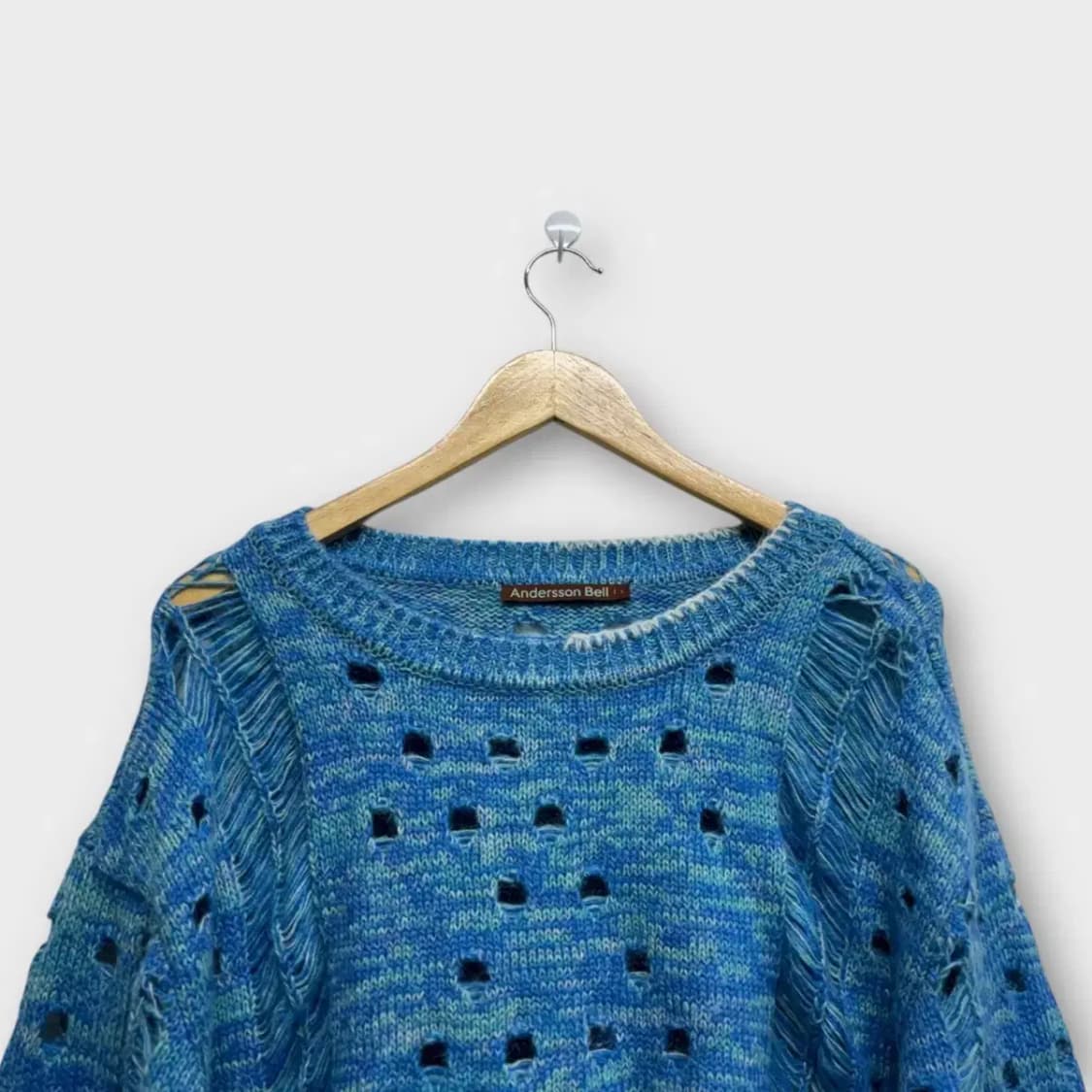 엔더슨벨 펑칭 모헤어 오버핏 니트 free 상품이미지4