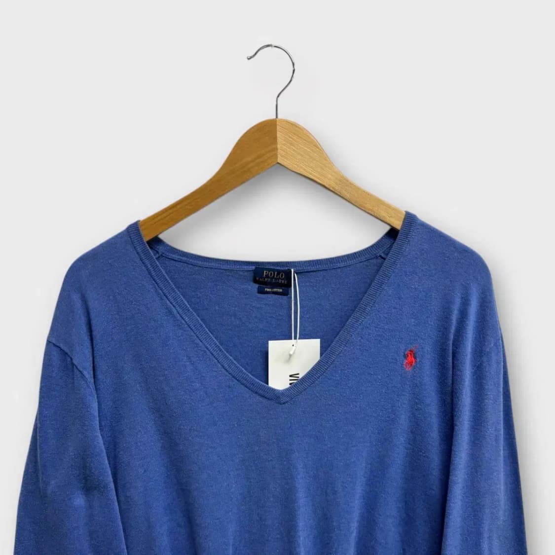 [새상품]폴로랄프로렌 브이넥 피마코튼 니트 L 상품이미지2