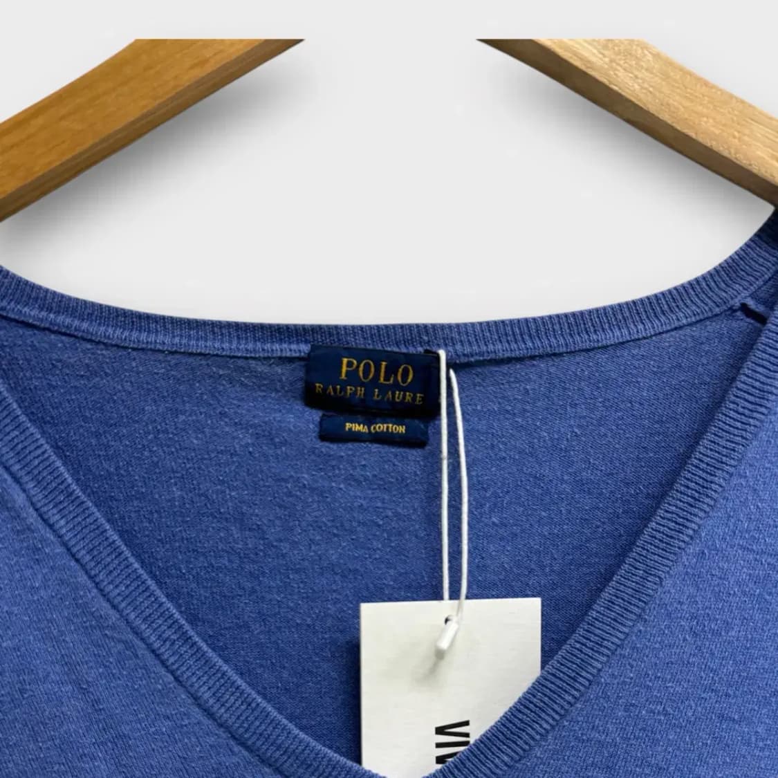 [새상품]폴로랄프로렌 브이넥 피마코튼 니트 L 상품이미지4
