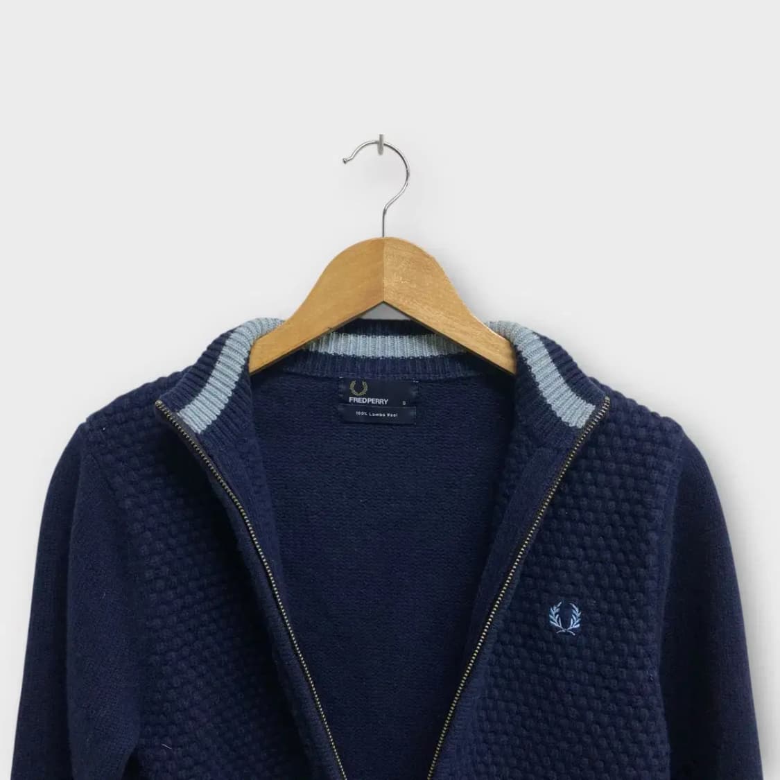 프레드페리 엠보 집업 가디건S 상품이미지3