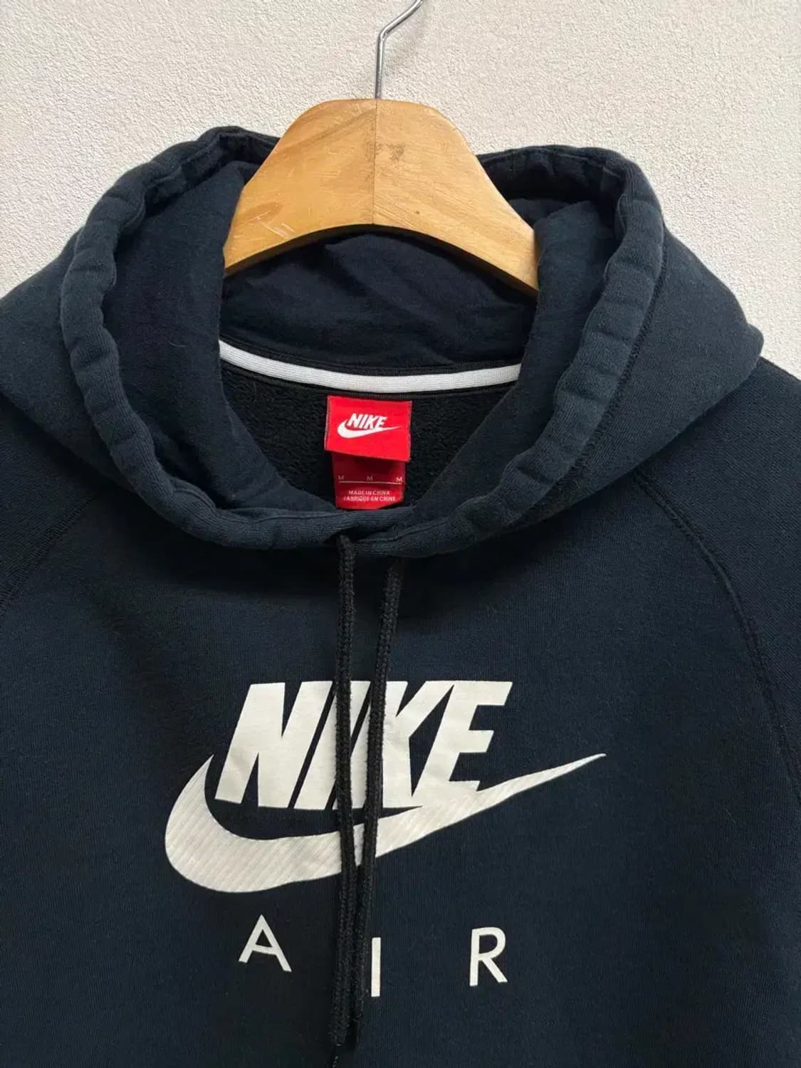 나이키 NIKE 에어 빅로고 블랙 후드티 M 상품이미지4