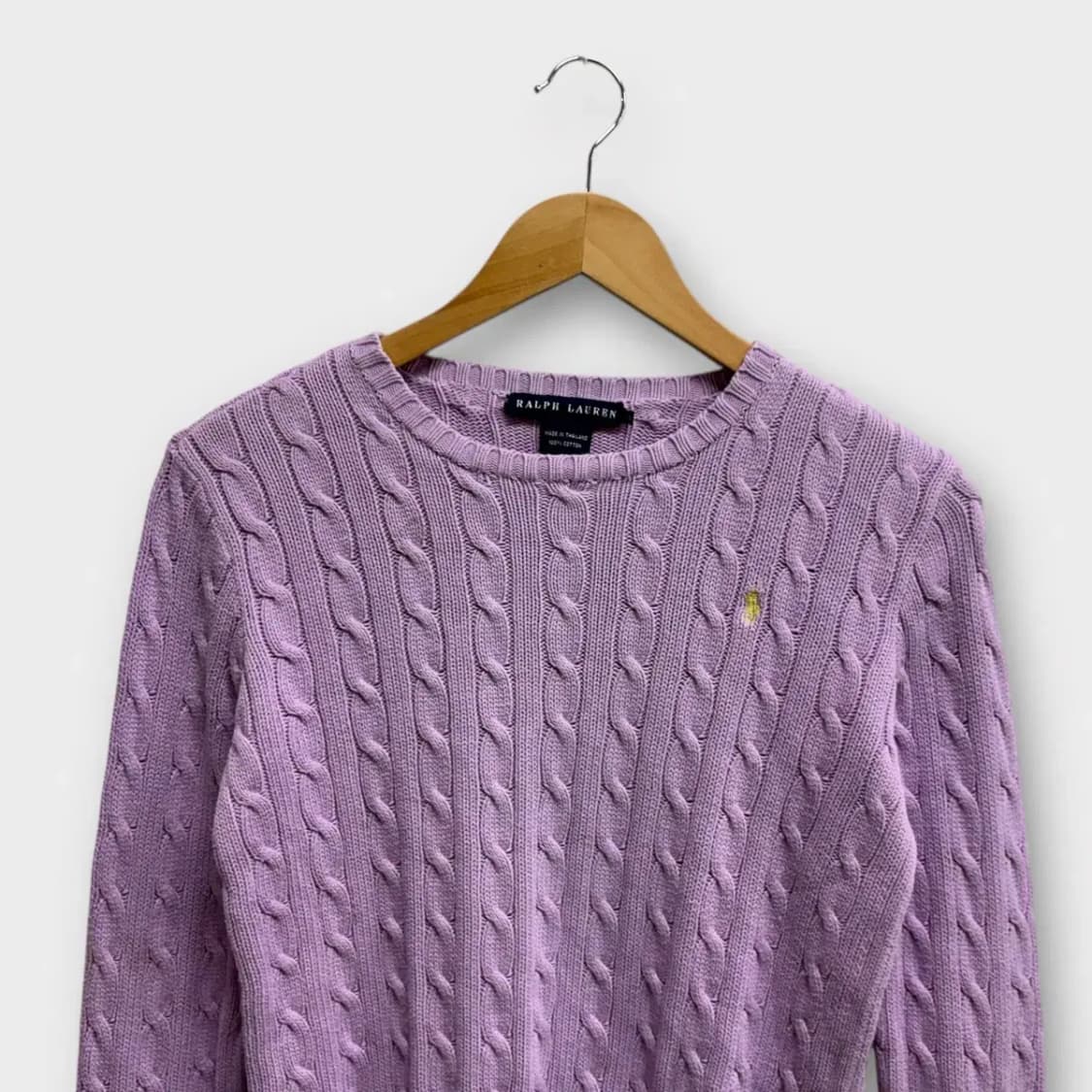 폴로랄프로렌 연보라 케이블니트 S 상품이미지2