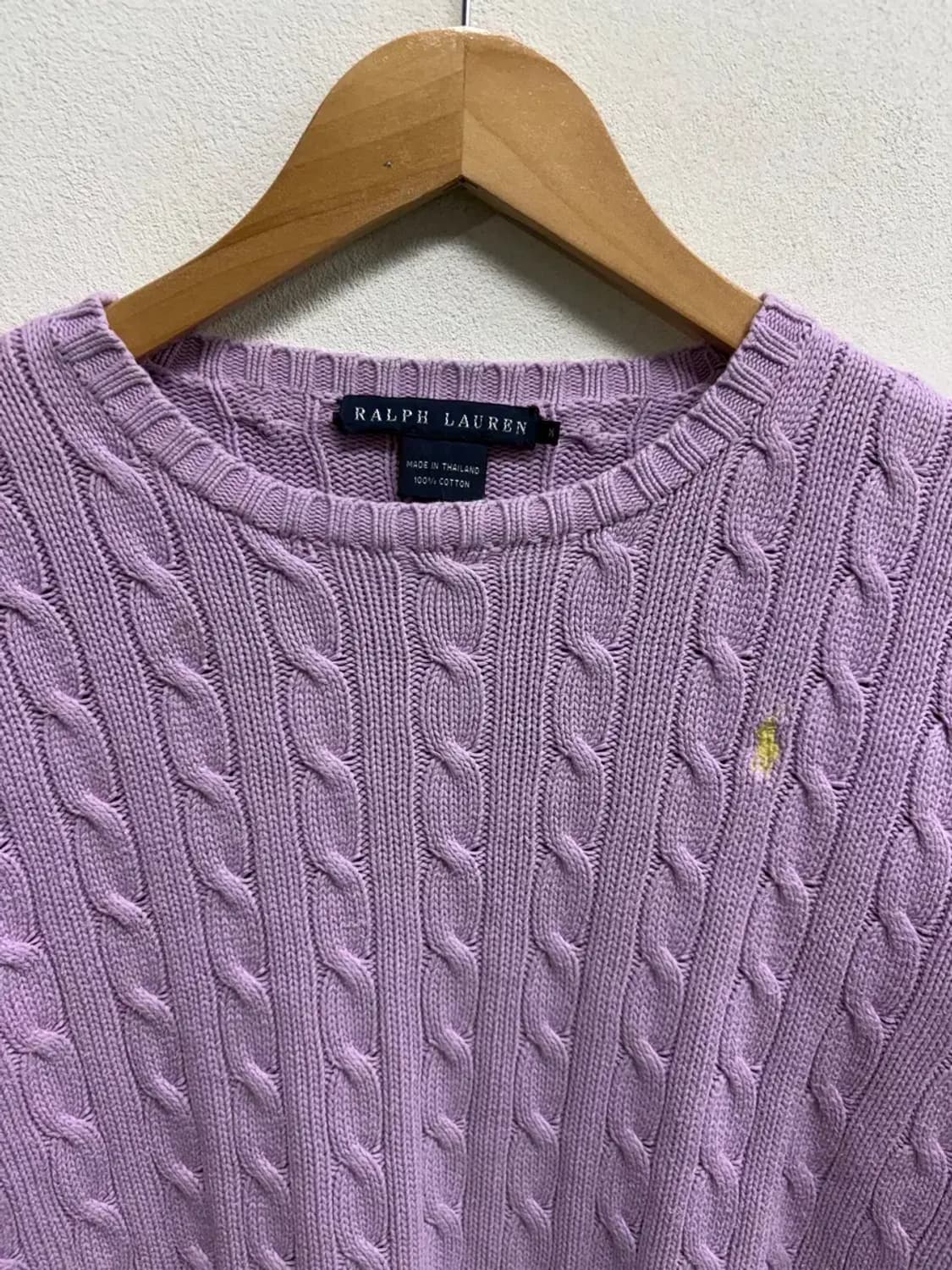 폴로랄프로렌 연보라 케이블니트 S 상품이미지4