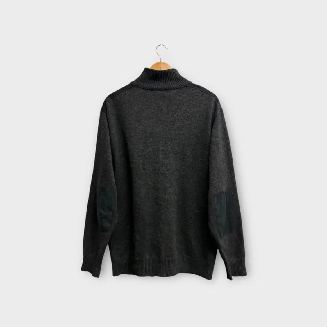 버버리 클래식 그레이 집업니트 XL 상품이미지4