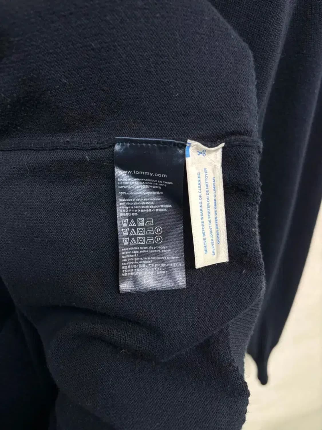 타미힐피거 네이비 니트 스웨터 M 상품이미지5