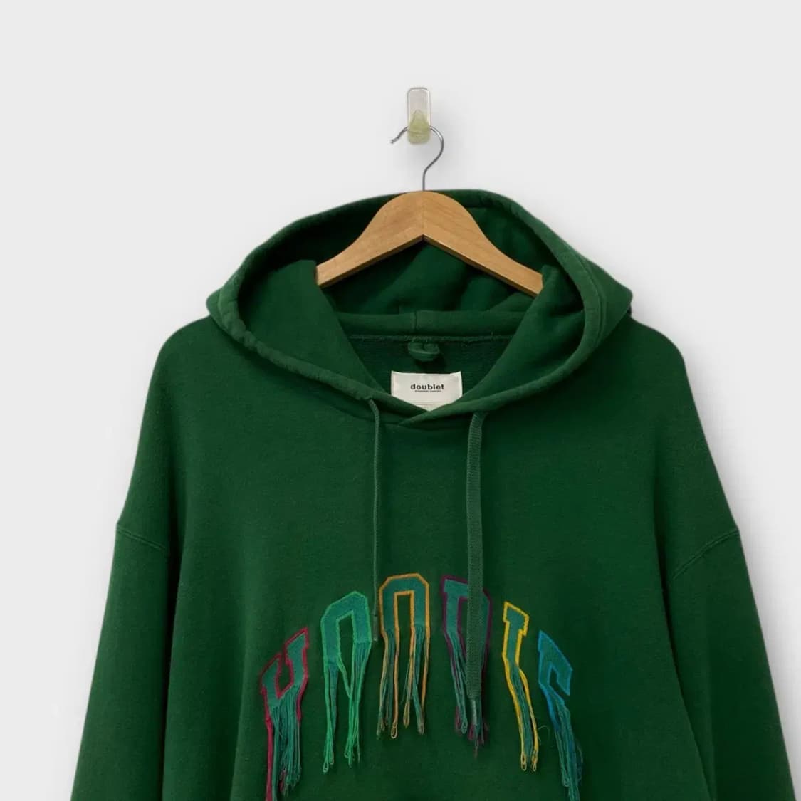 doublet 더블렛 그린 자수테슬 후드티 XL 상품이미지2
