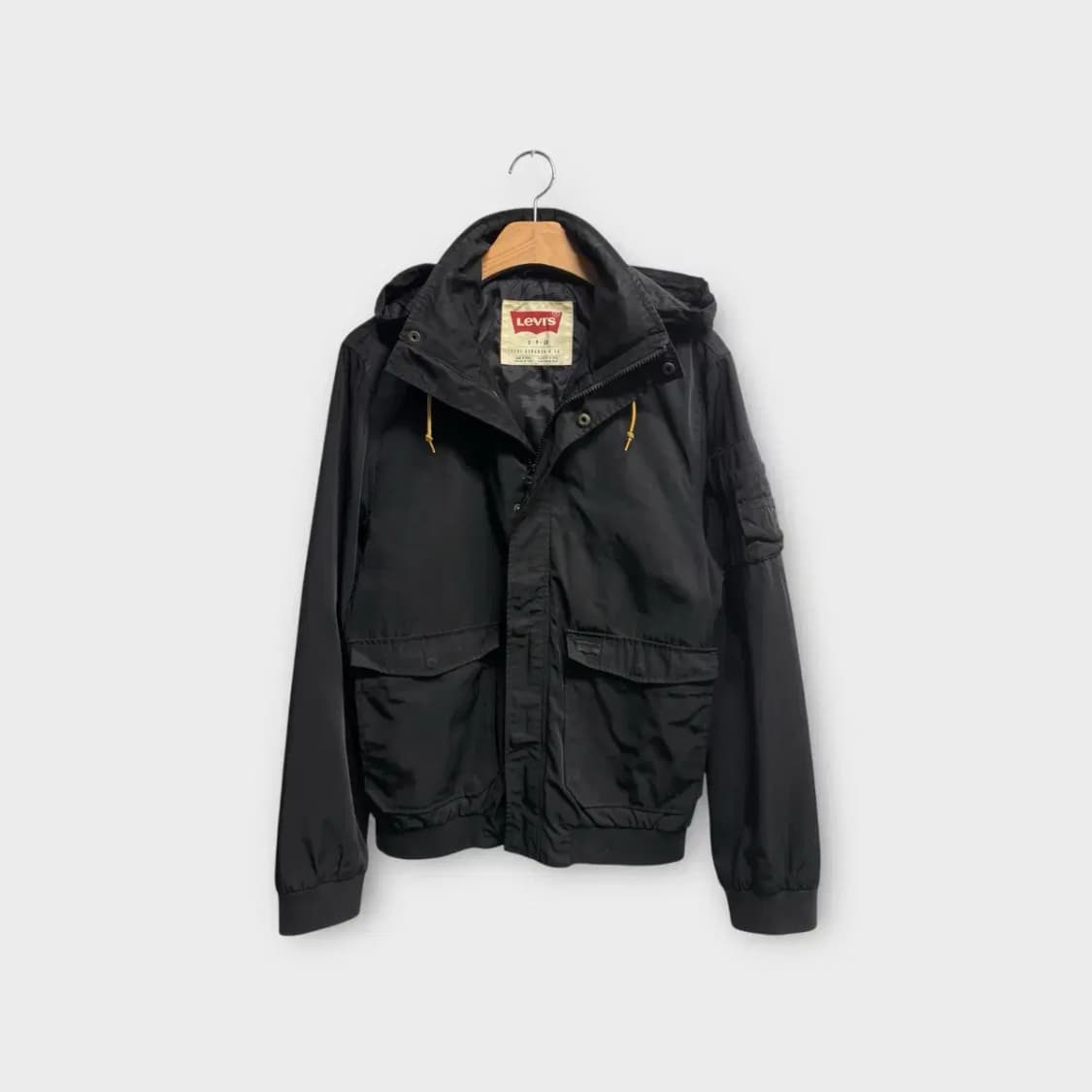LEVI'S Black 후드 야상점퍼 90 상품이미지3