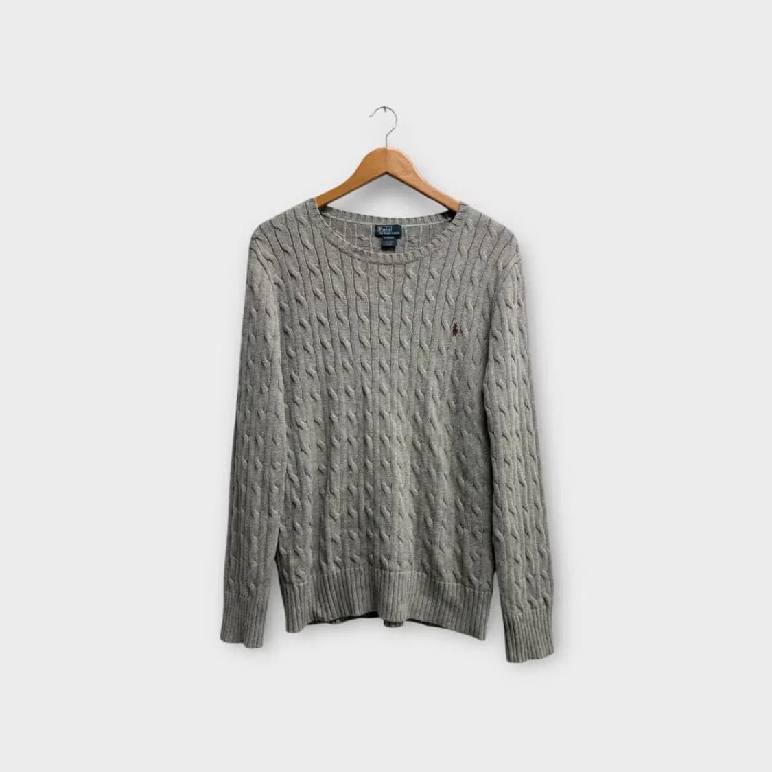 폴로랄프로렌 그레이 케이블니트 S 상품이미지1