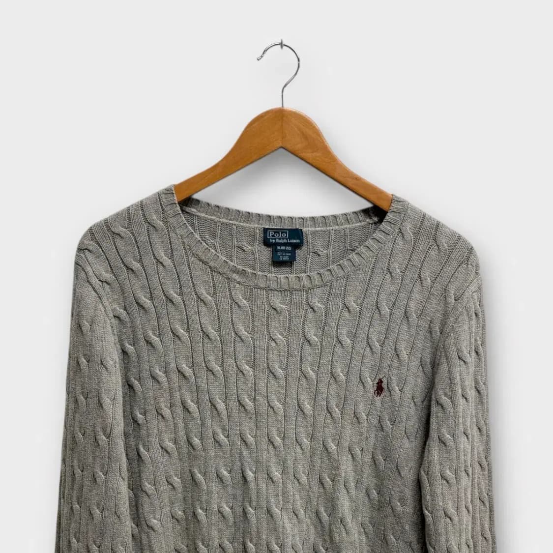 폴로랄프로렌 그레이 케이블니트 S 상품이미지2