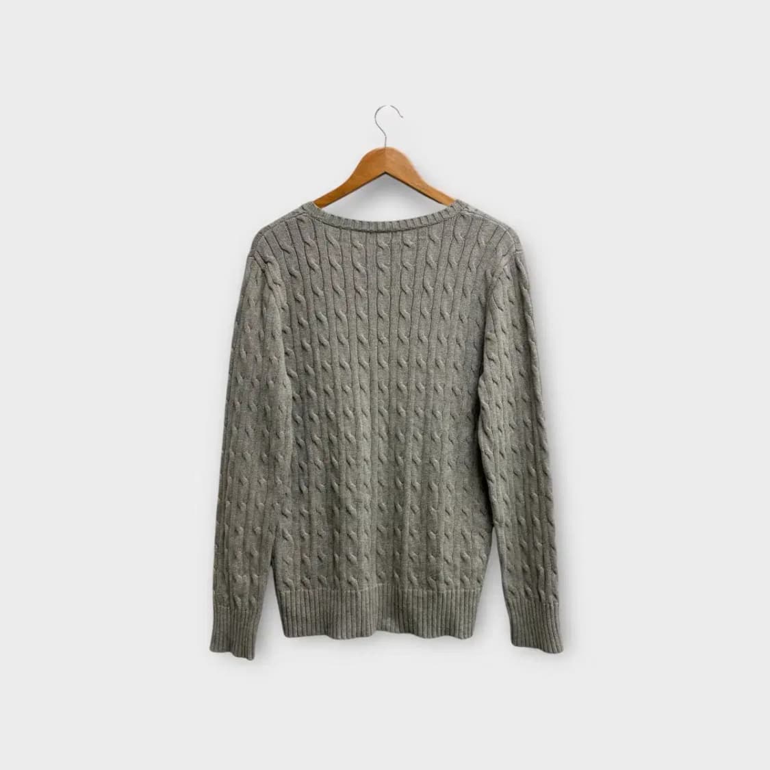 폴로랄프로렌 그레이 케이블니트 S 상품이미지3