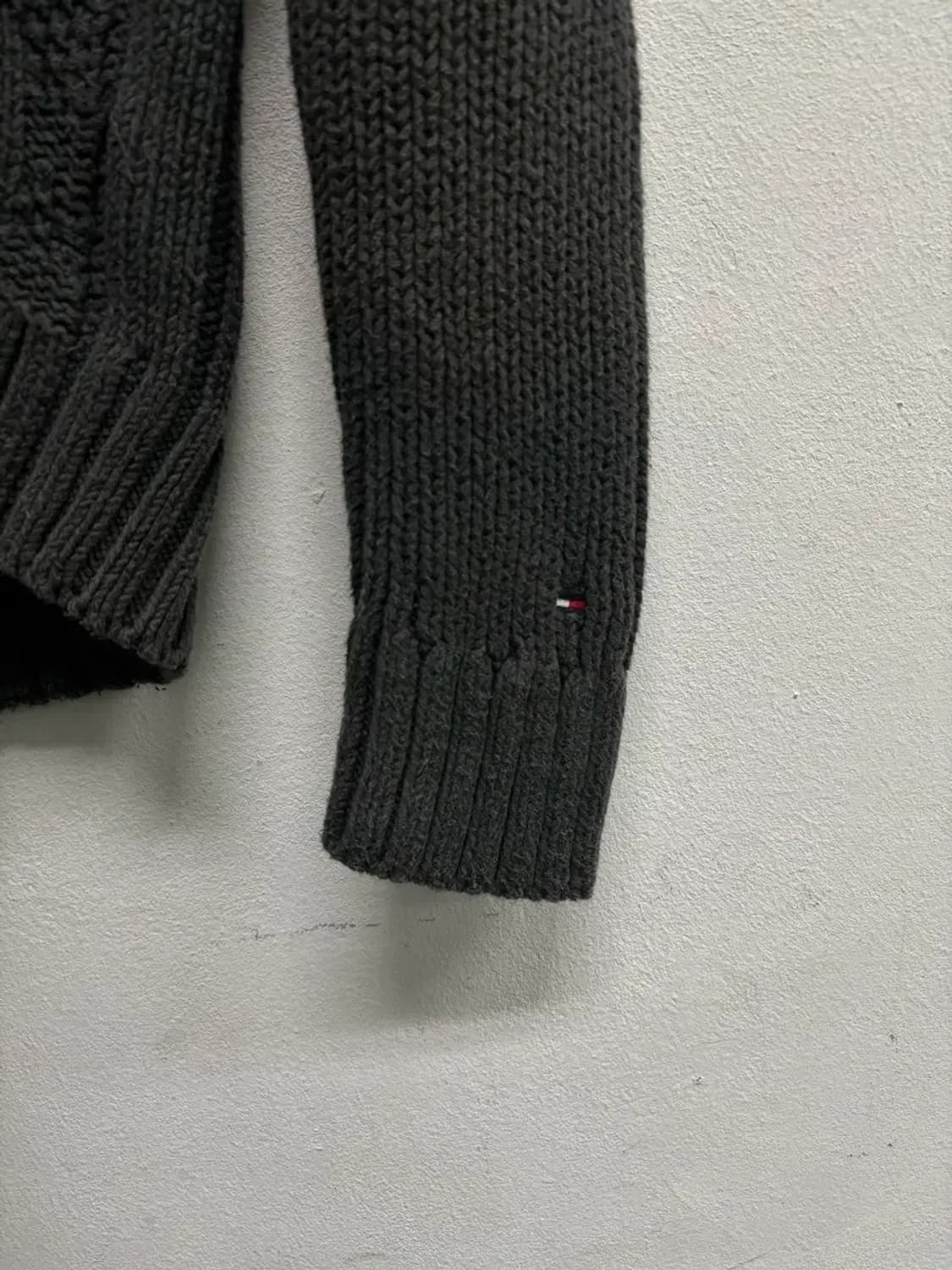 타미힐피거 데님 케이블 니트 가디건 M 상품이미지5