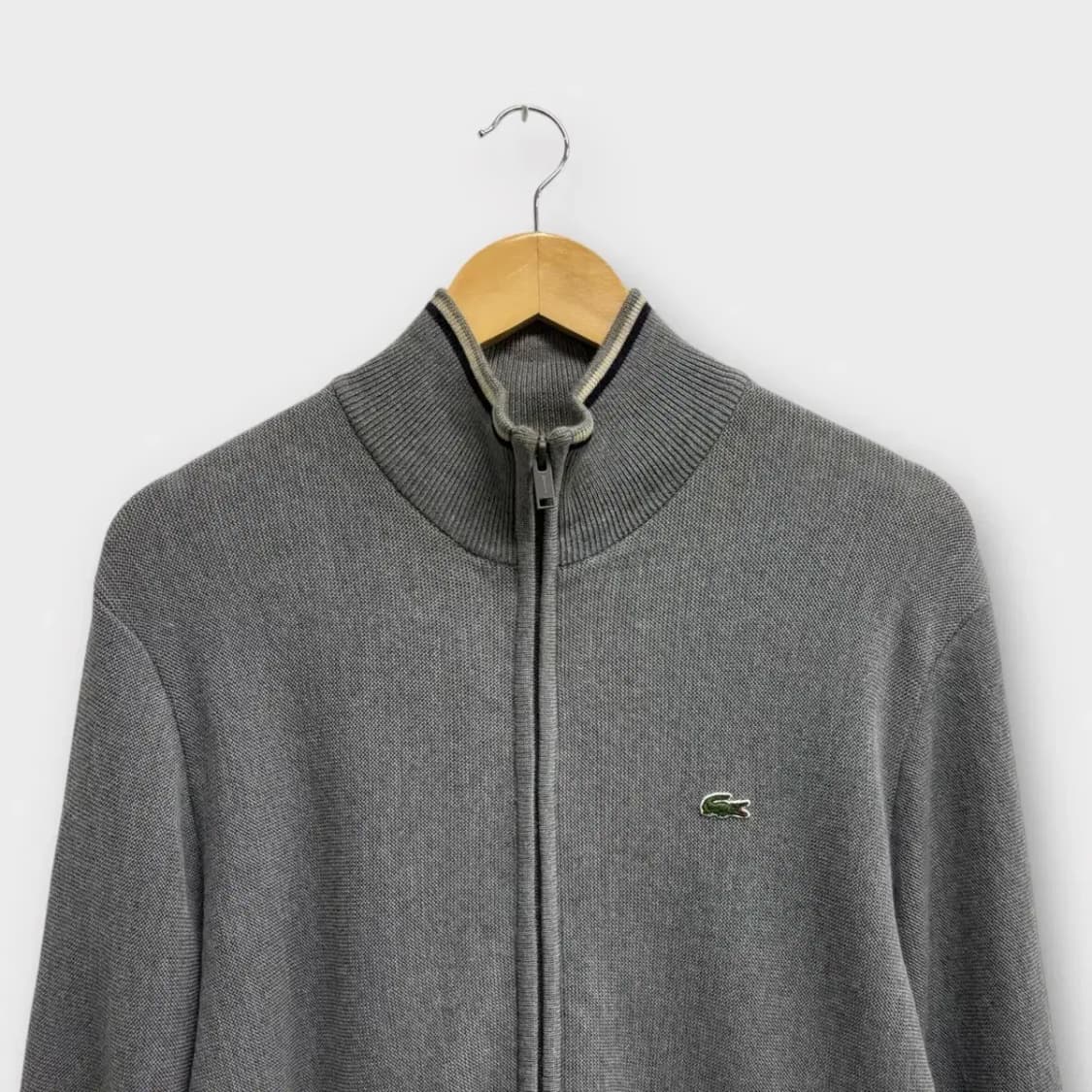 라코스테 그레이 니트집업 L 상품이미지2