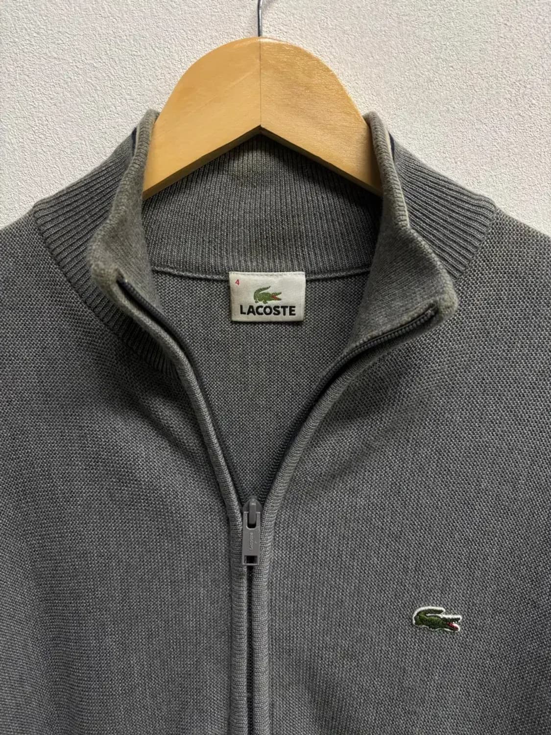 라코스테 그레이 니트집업 L 상품이미지5