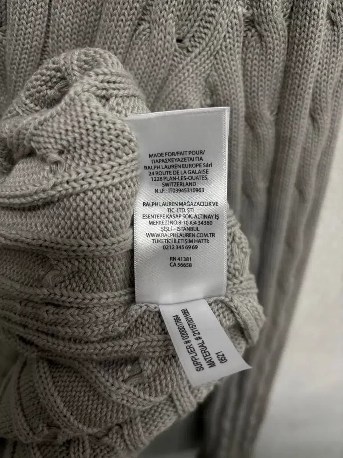 폴로랄프로렌 케이블 니트 L 상품이미지4