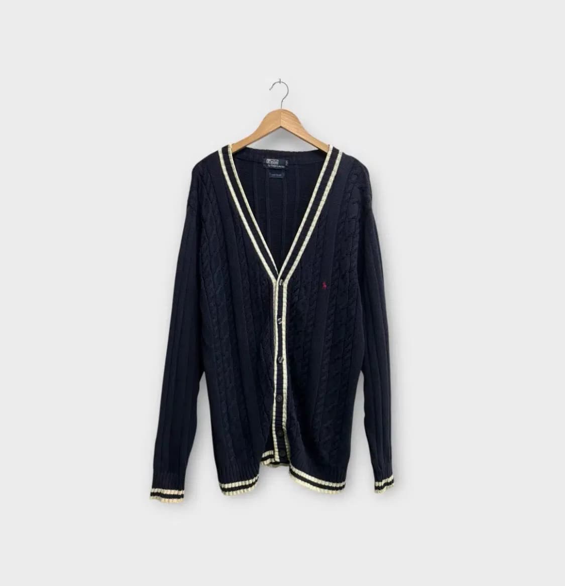 폴로랄프로렌 네이비 V넥 가디건 L 상품이미지1