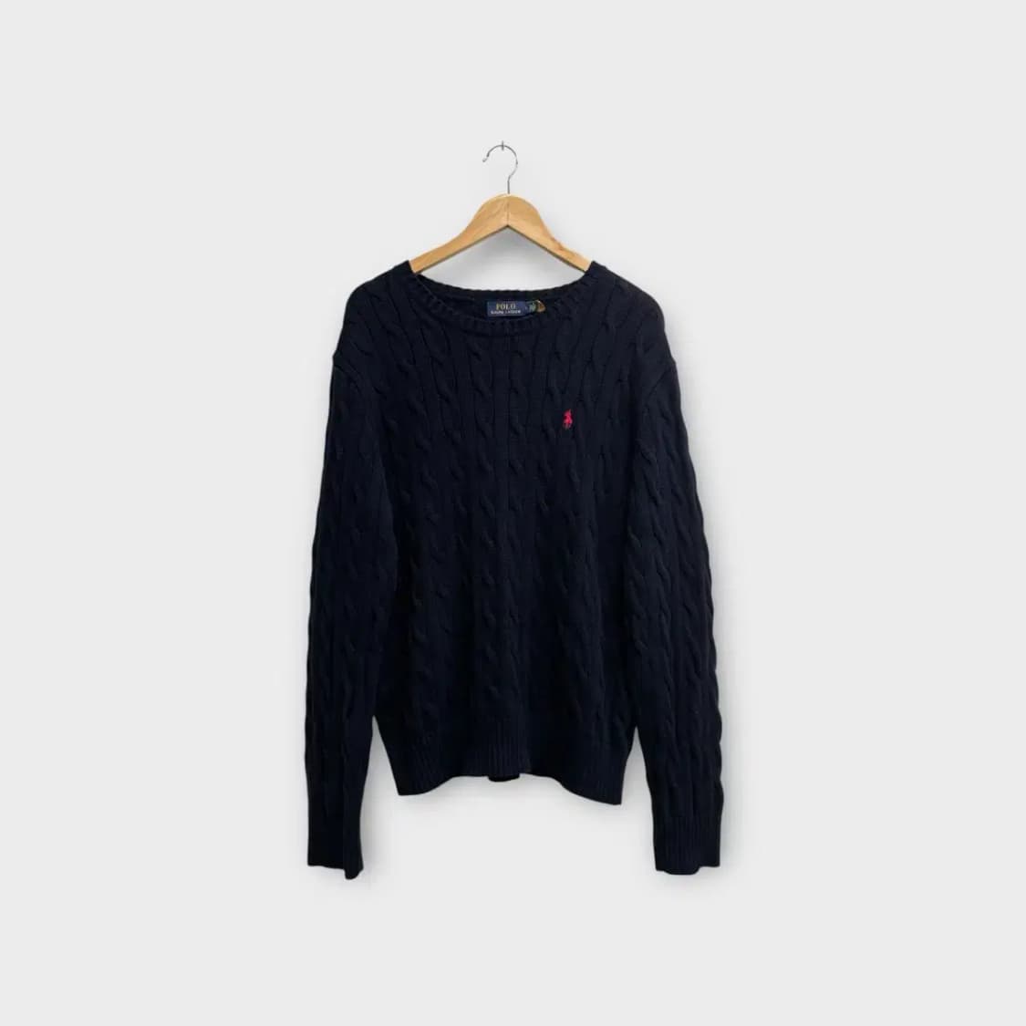 폴로랄프로렌 케이블 네이비니트 L 상품이미지1