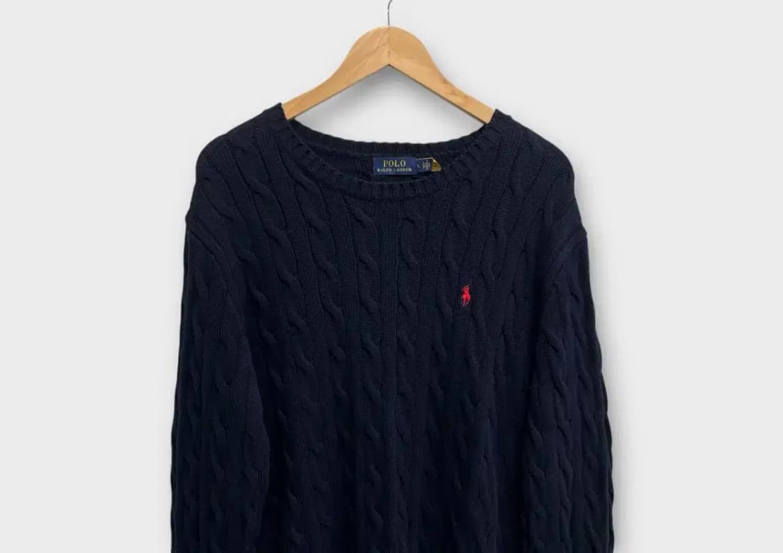 폴로랄프로렌 케이블 네이비니트 L 상품이미지2