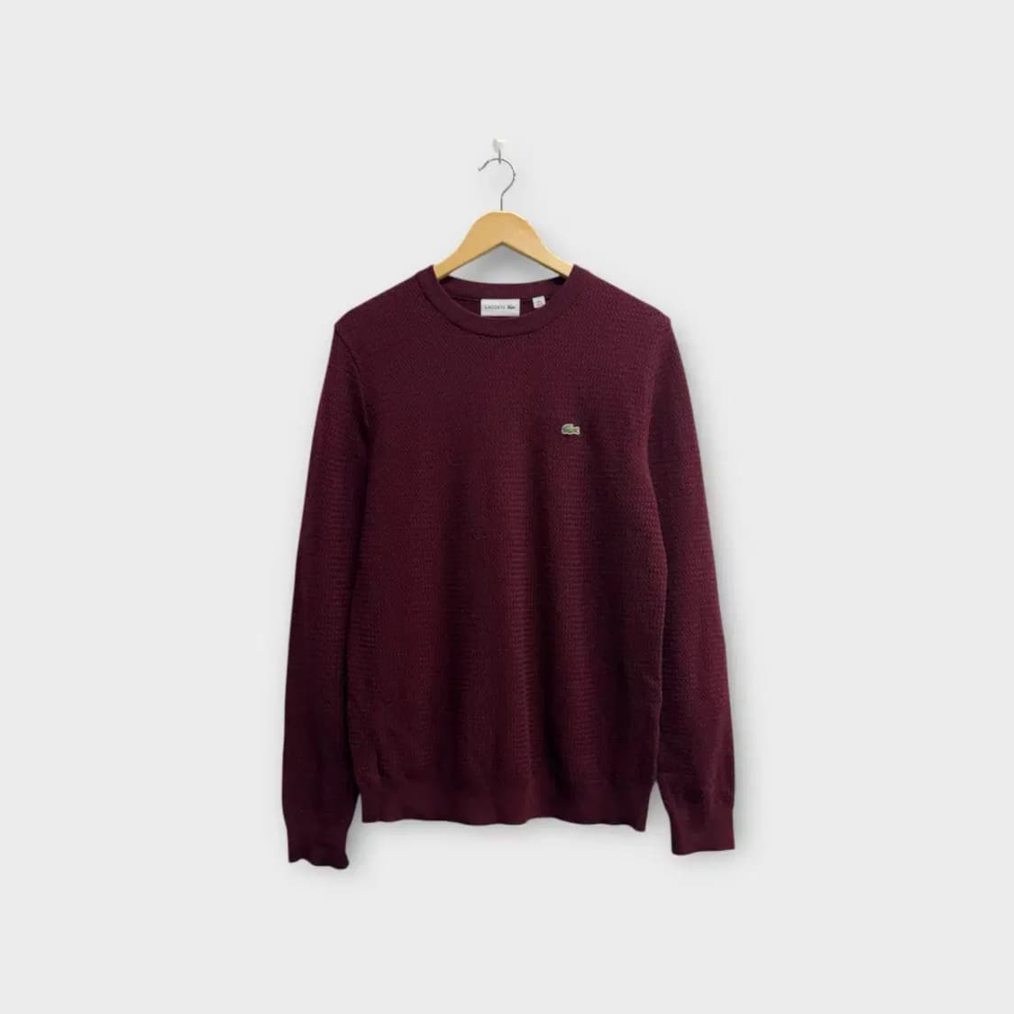 라코스테 버건디 스웨터 M 상품이미지1
