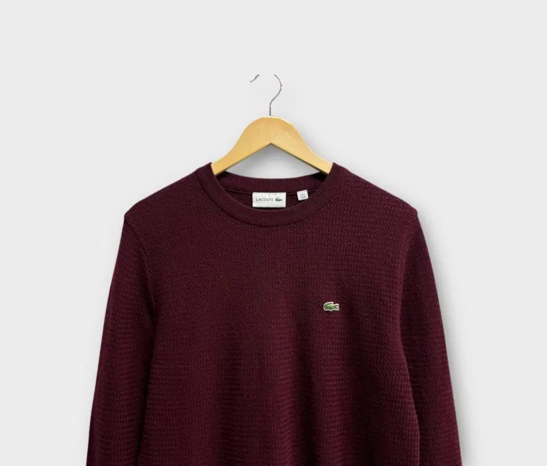 라코스테 버건디 스웨터 M 상품이미지2