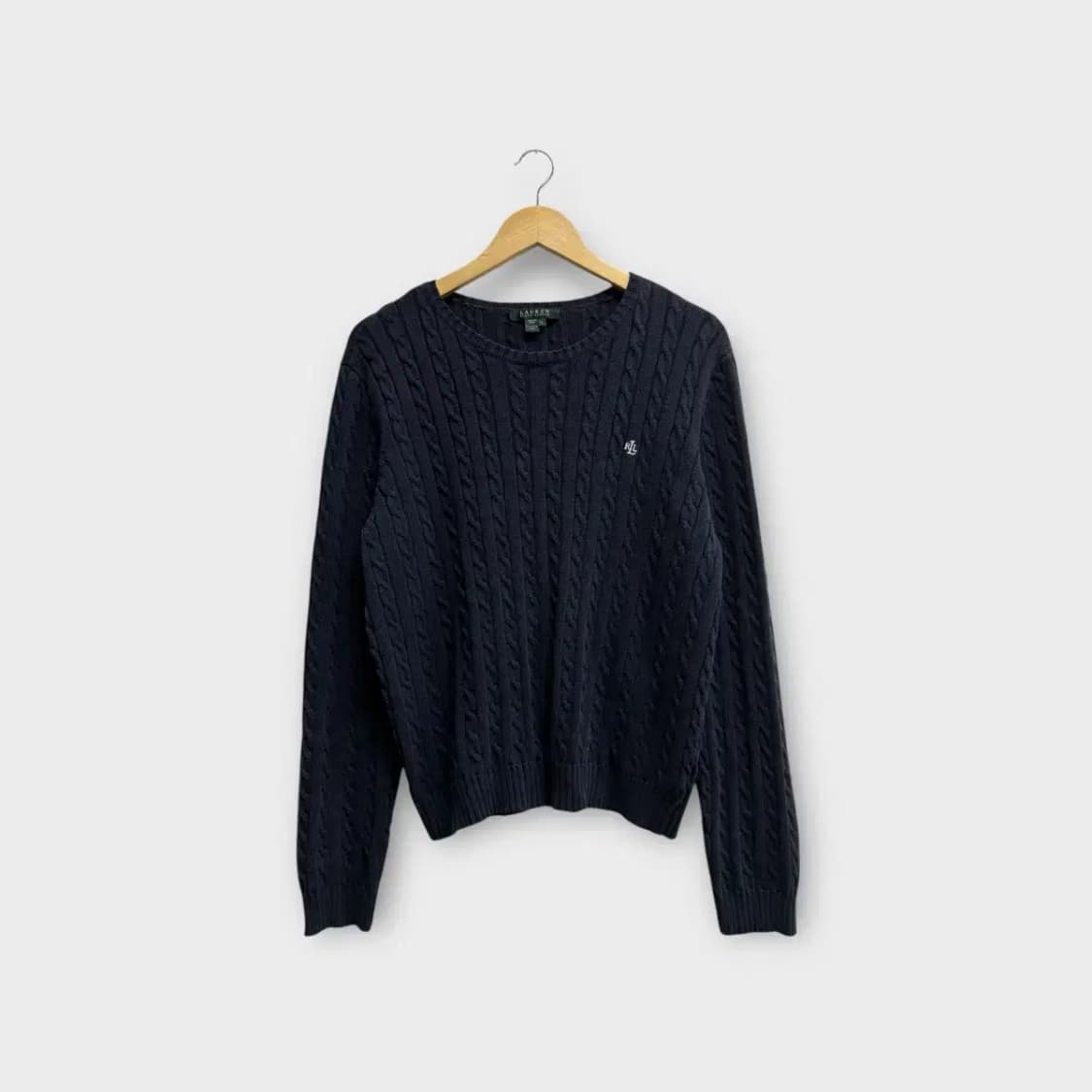 랄프로렌 꽈배기 네이비 니트 L 상품이미지1