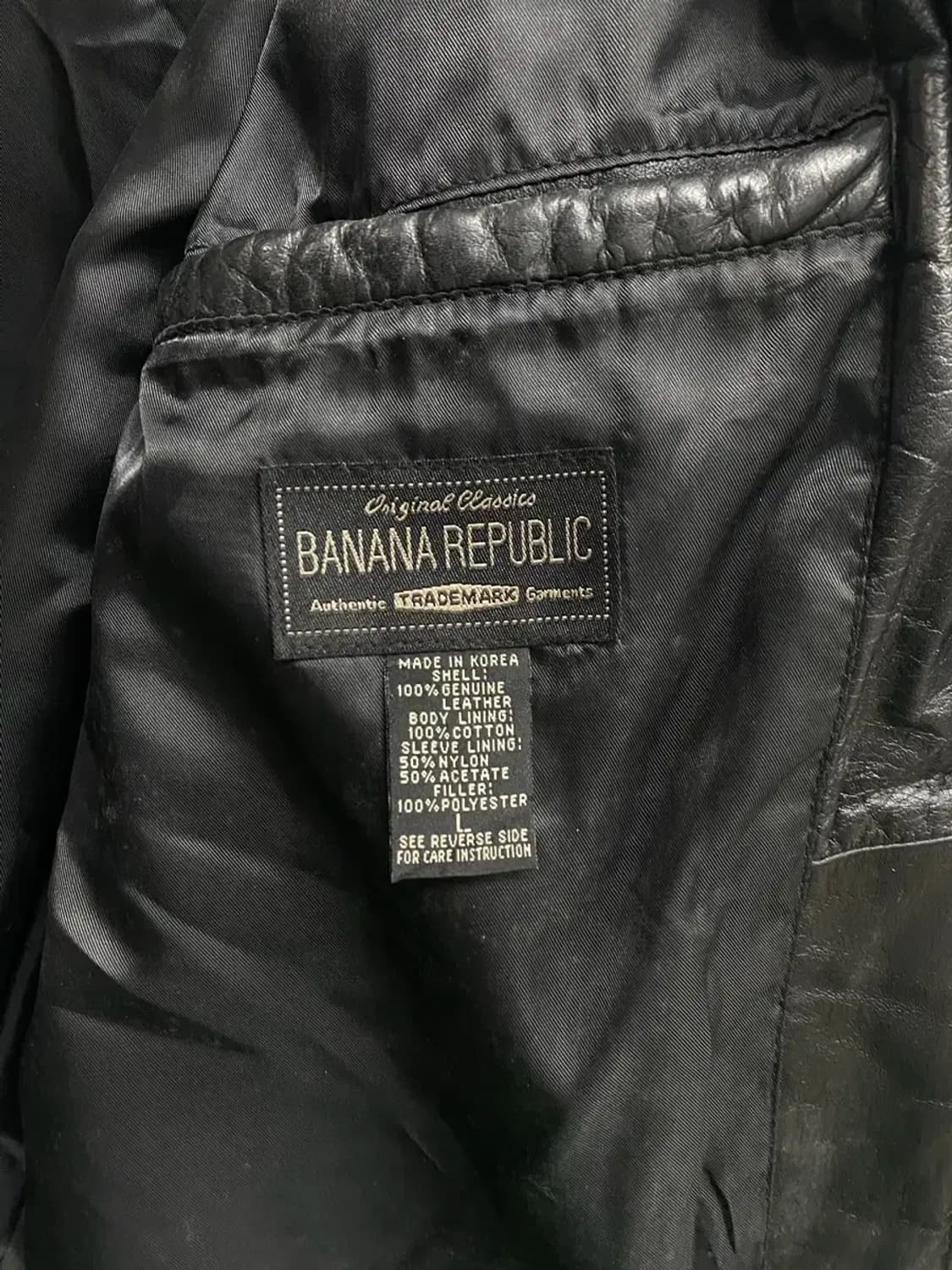 BANANA REPUBLIC 레더자켓 L 상품이미지4