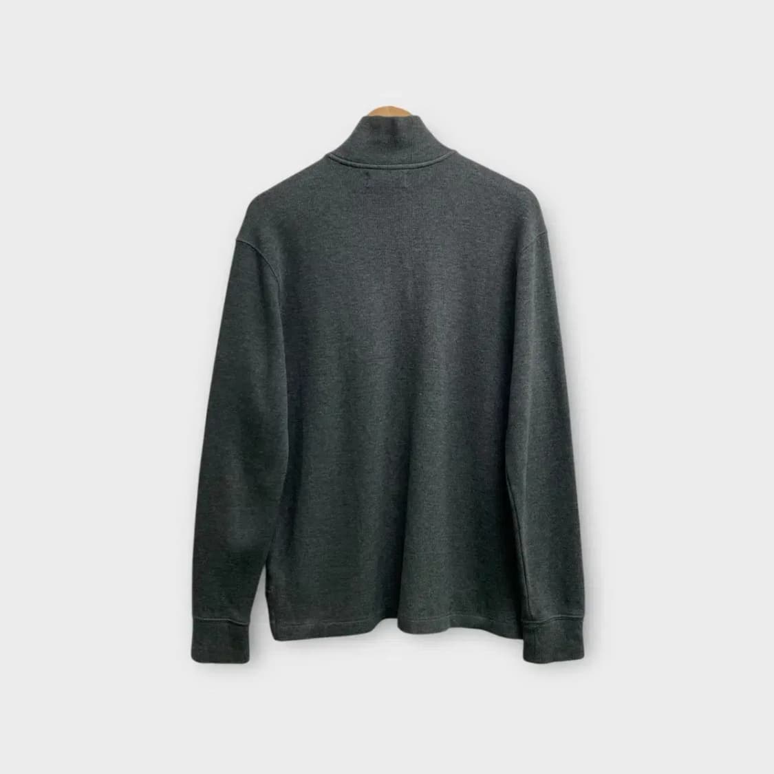 폴로 랄프로렌 그레이 니트 반집업 S 상품이미지3