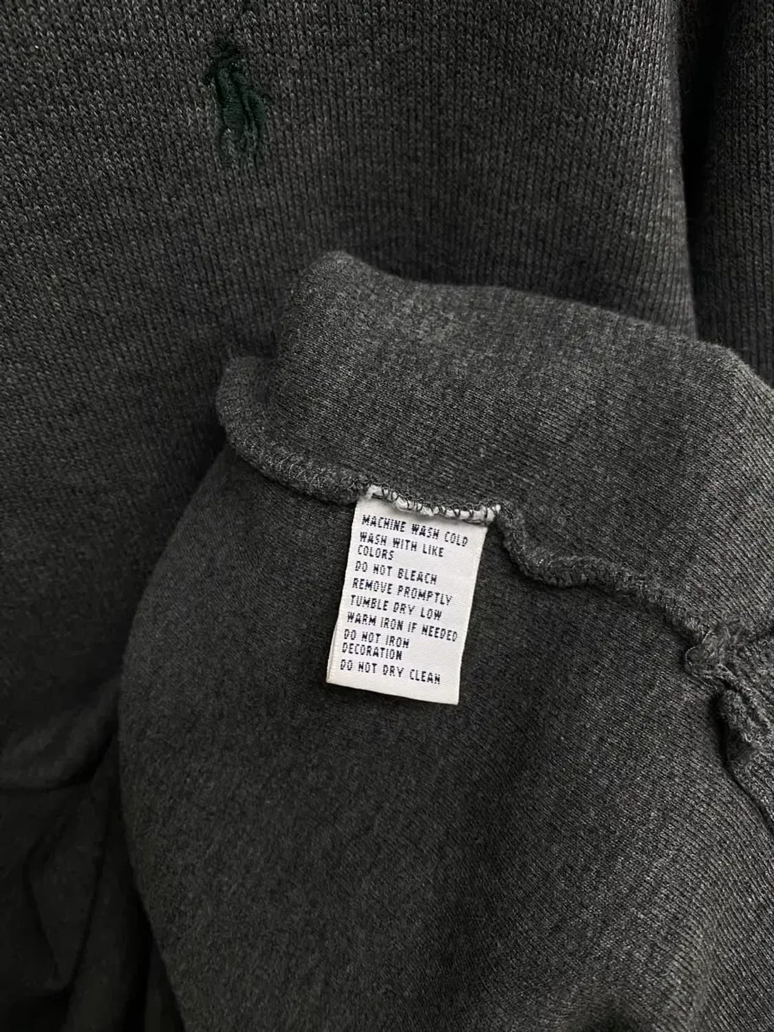 폴로 랄프로렌 그레이 니트 반집업 S 상품이미지5