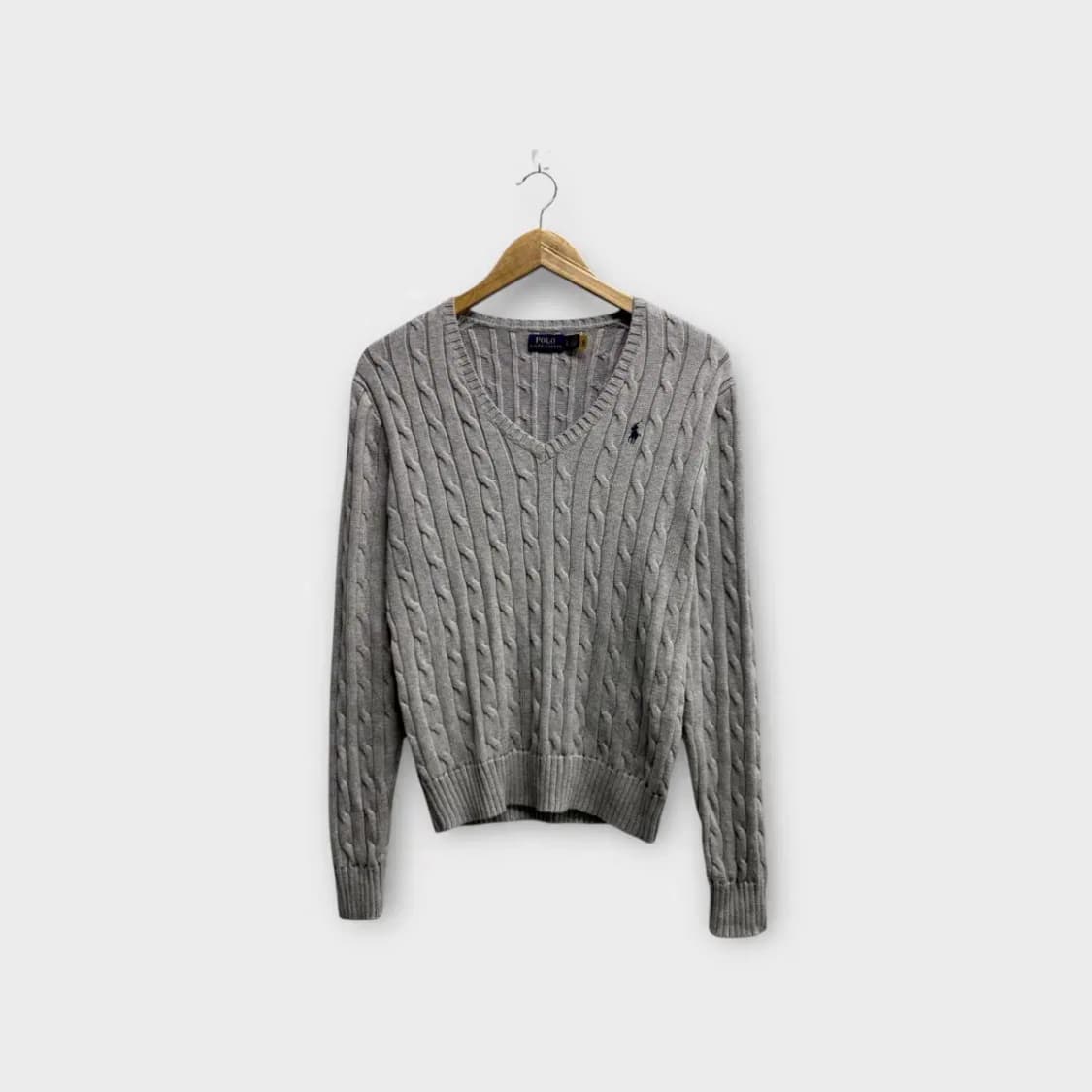 폴로랄프로렌 브이넥 그레이 니트 M 상품이미지1