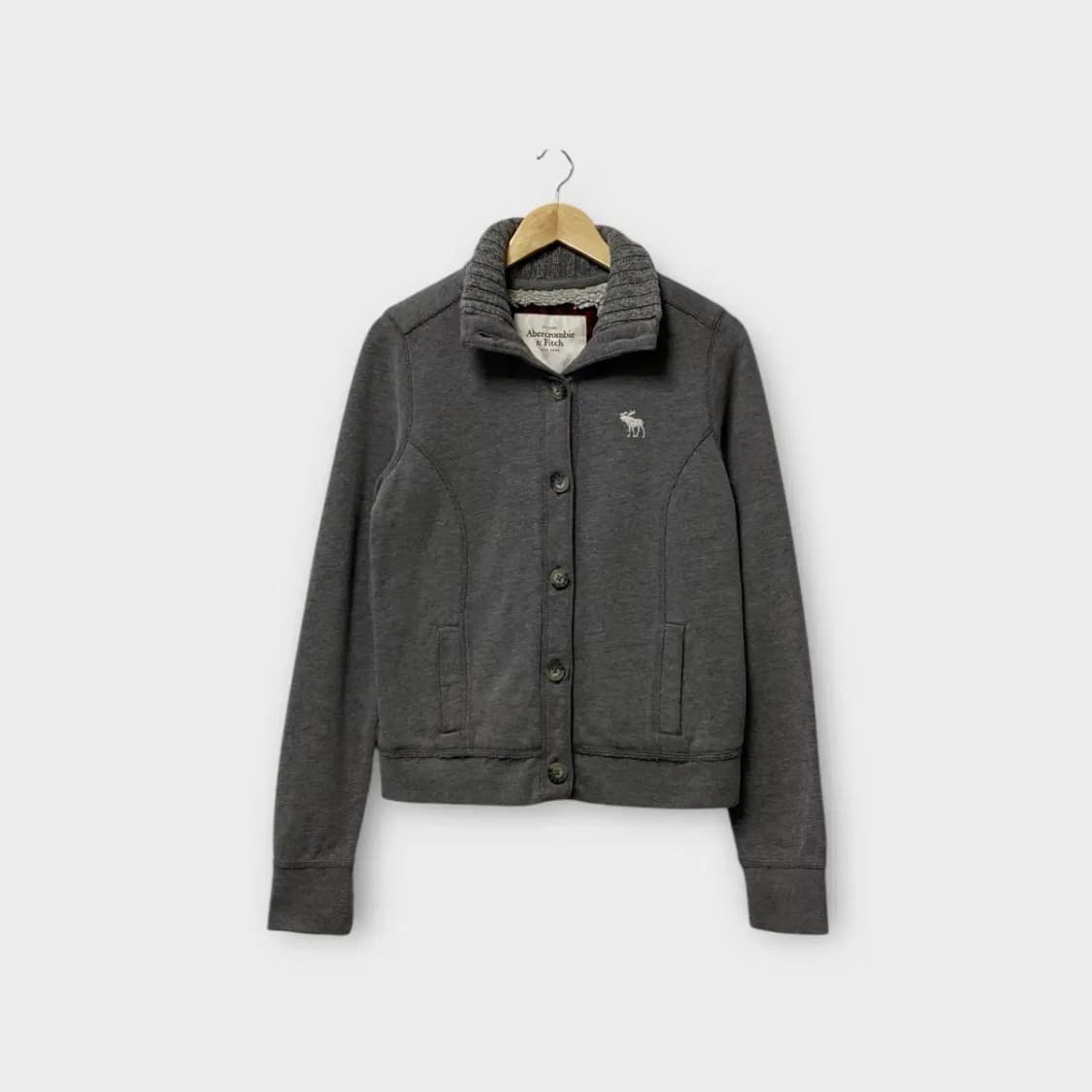 아베크롬비 Abercrombie 골지넥 집업 가디건M 상품이미지2