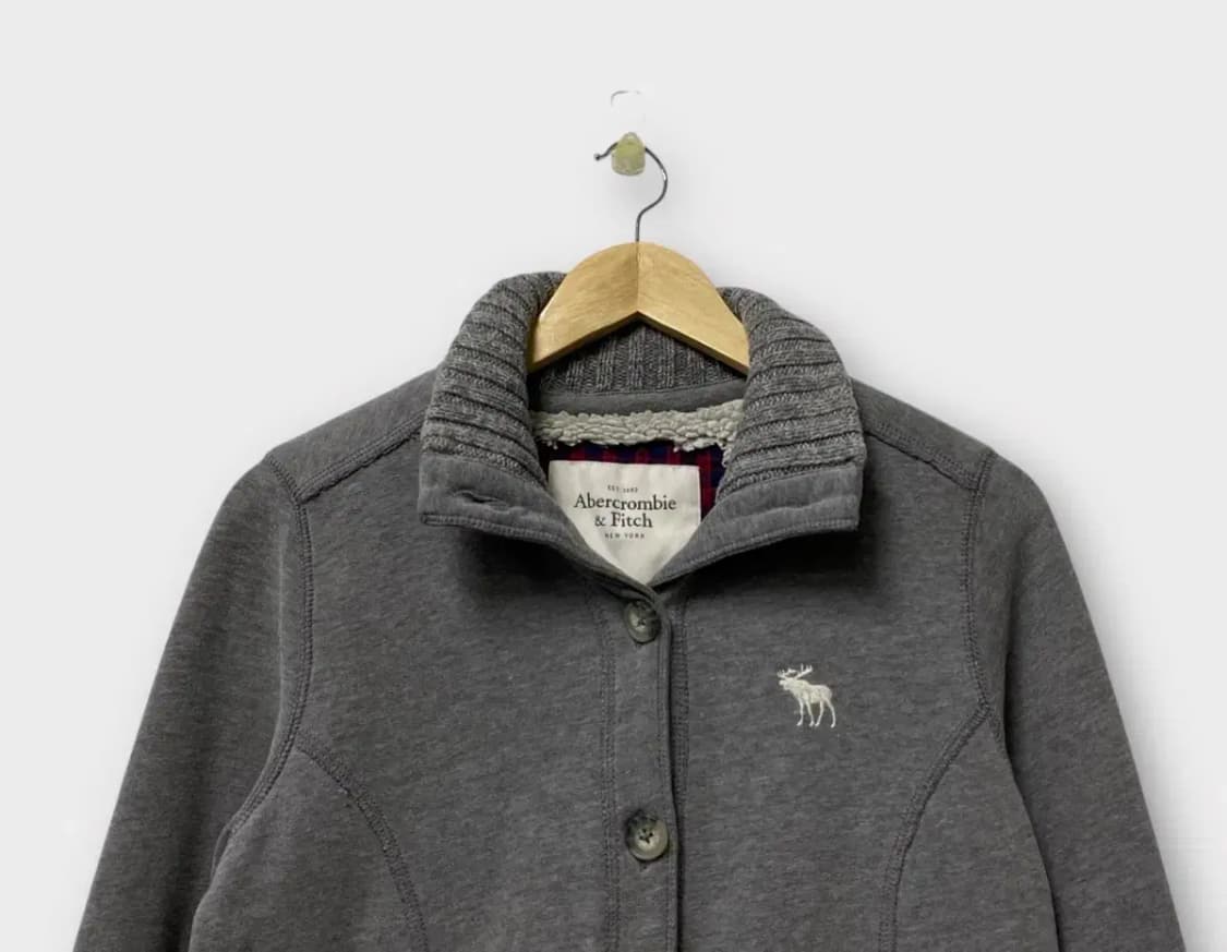 아베크롬비 Abercrombie 골지넥 집업 가디건M 상품이미지4