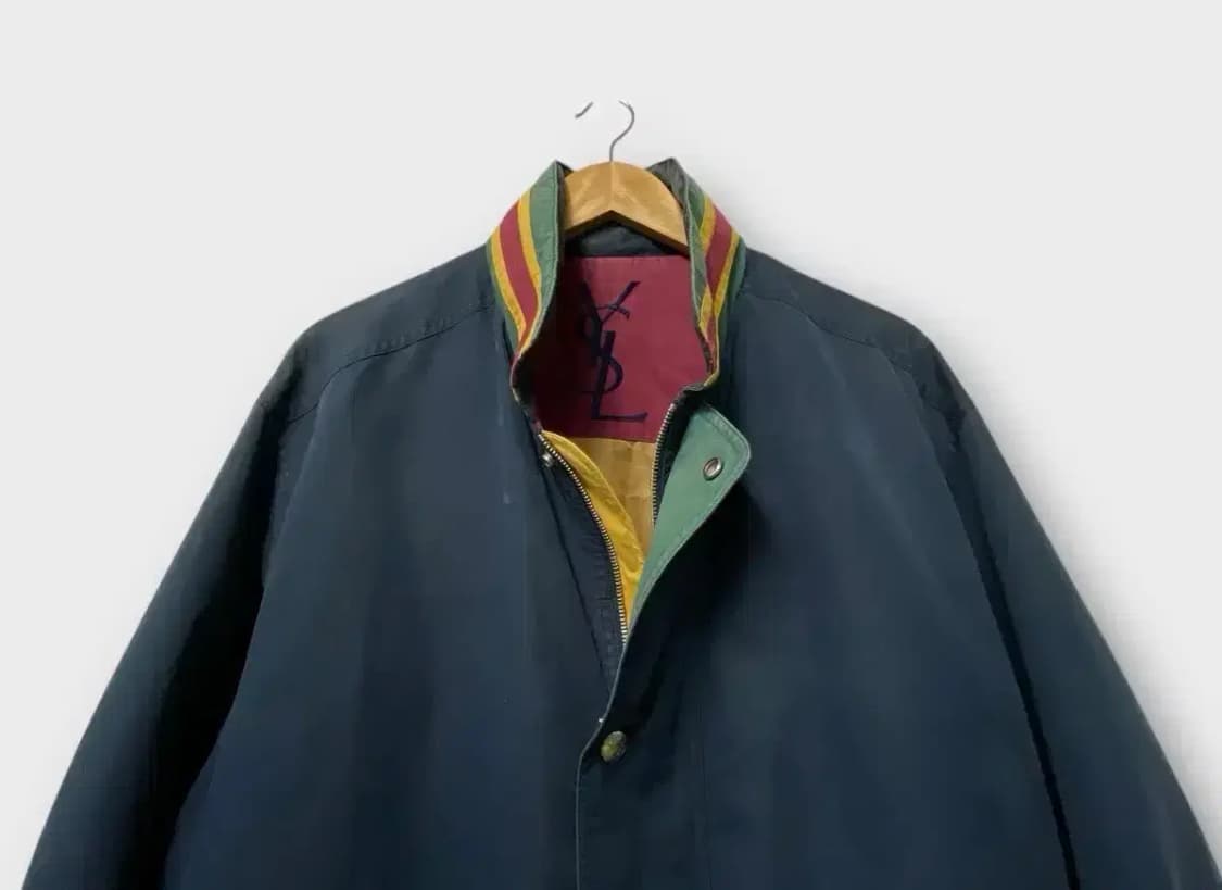 이브생로랑 YSL 칼라 배색 자켓 M 상품이미지3