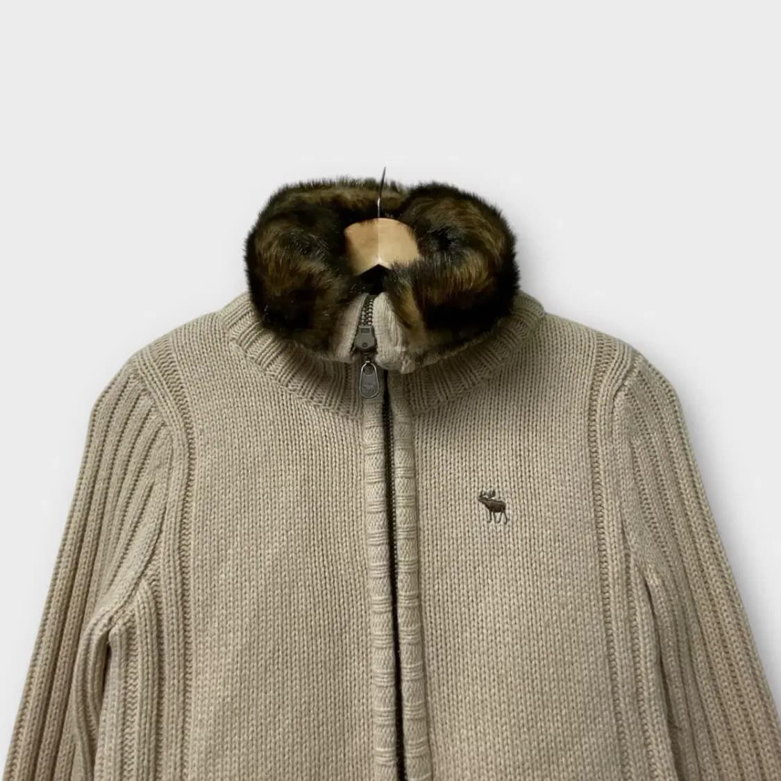 아베크롬비 토끼퍼 집업 가디건 XS 상품이미지4