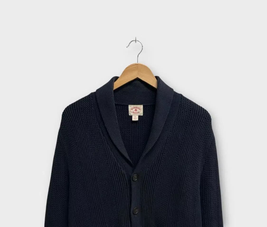 브룩스 브라더스 네이비 숄카라 가디건 M 상품이미지2
