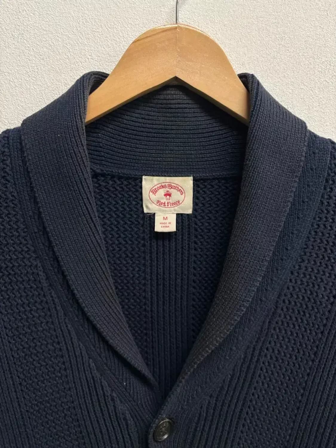 브룩스 브라더스 네이비 숄카라 가디건 M 상품이미지4