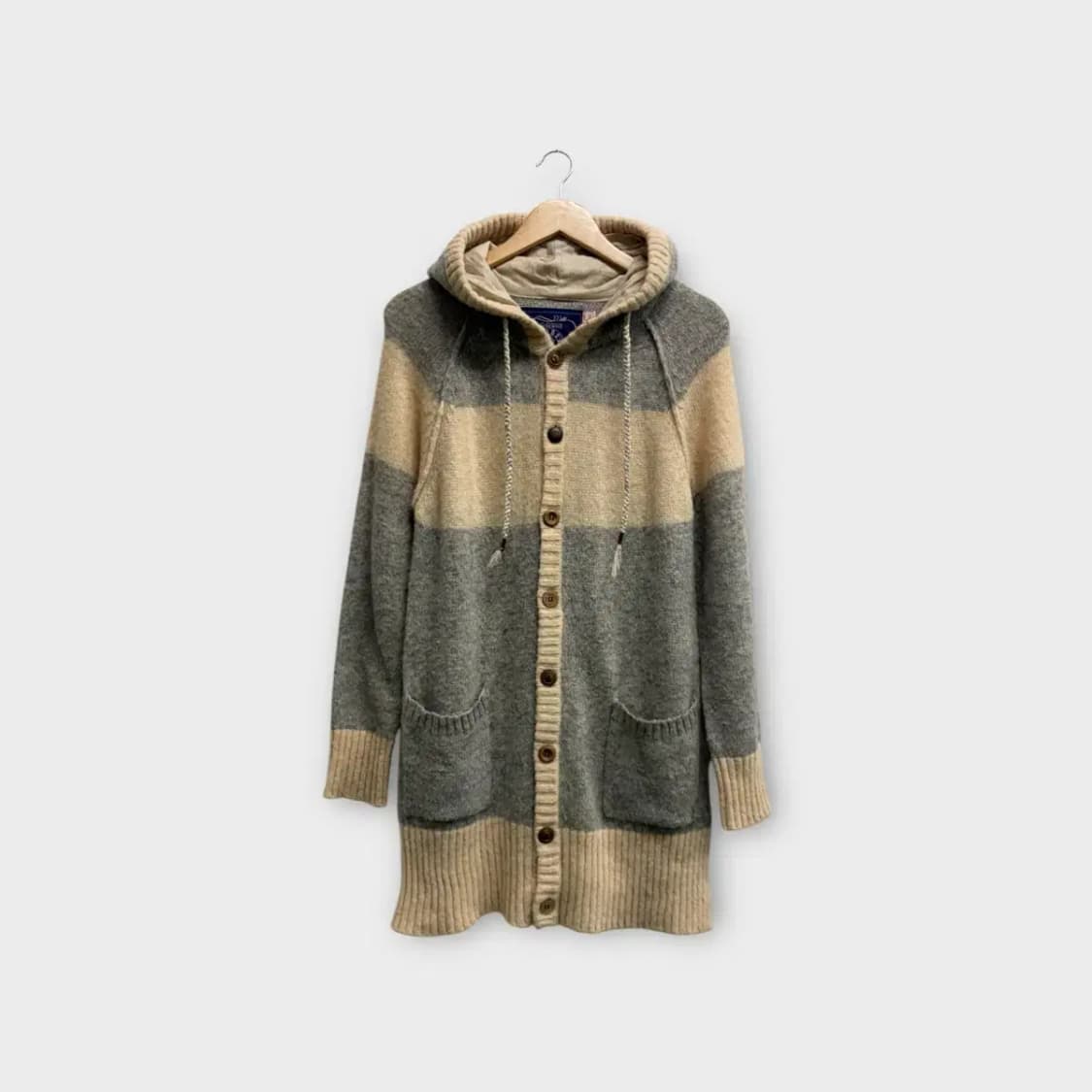 큐브슈가 니트 후드 가디건 M 상품이미지1