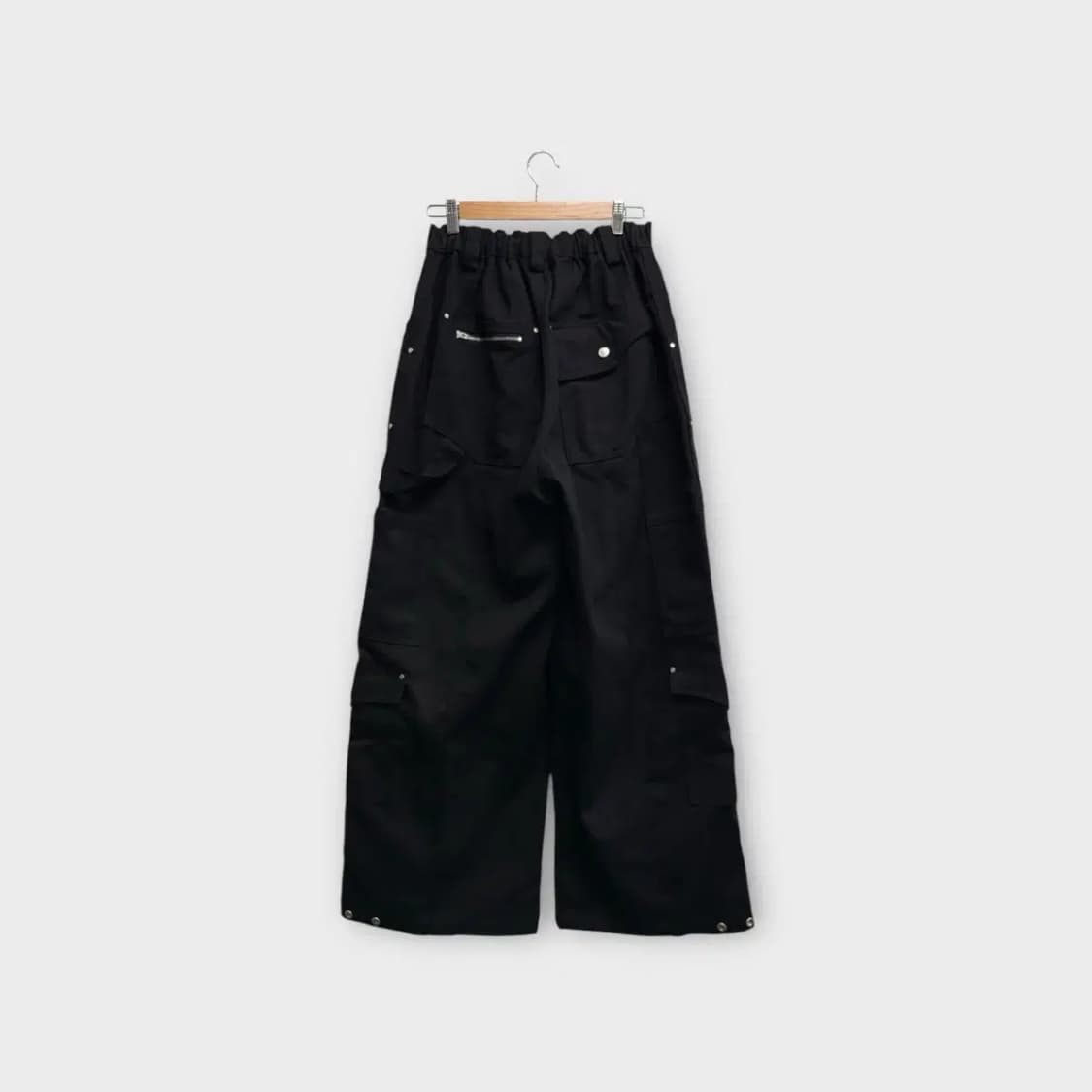 MOO 빈티지 워시드 블랙 팬츠 M 상품이미지3