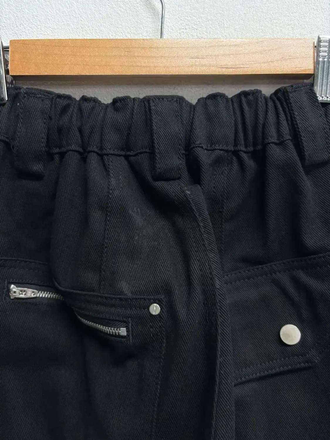 MOO 빈티지 워시드 블랙 팬츠 M 상품이미지6