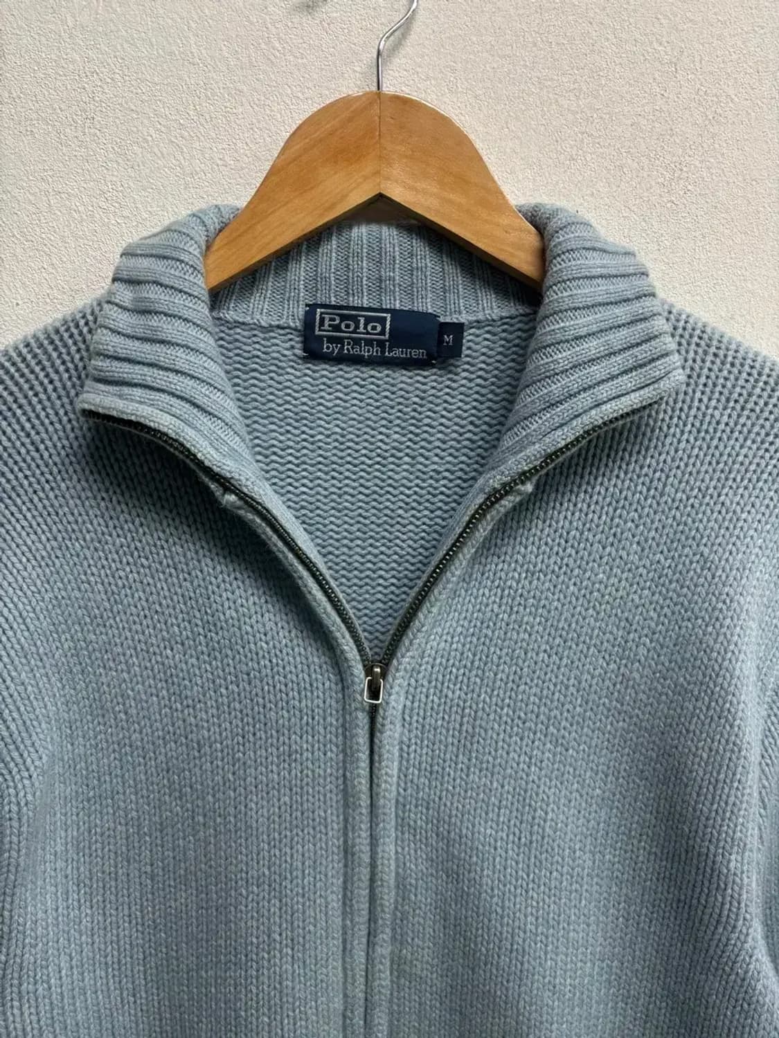 폴로랄프로렌 하늘색 집업 가디건 M 상품이미지5