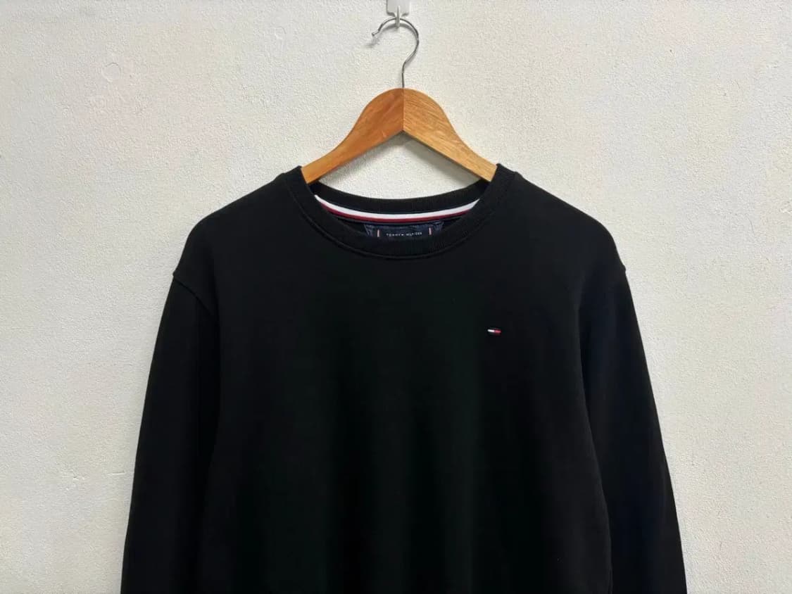 타미힐피거 블랙 맨투맨 M 상품이미지2