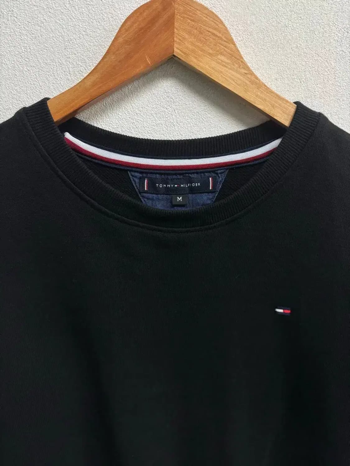 타미힐피거 블랙 맨투맨 M 상품이미지4
