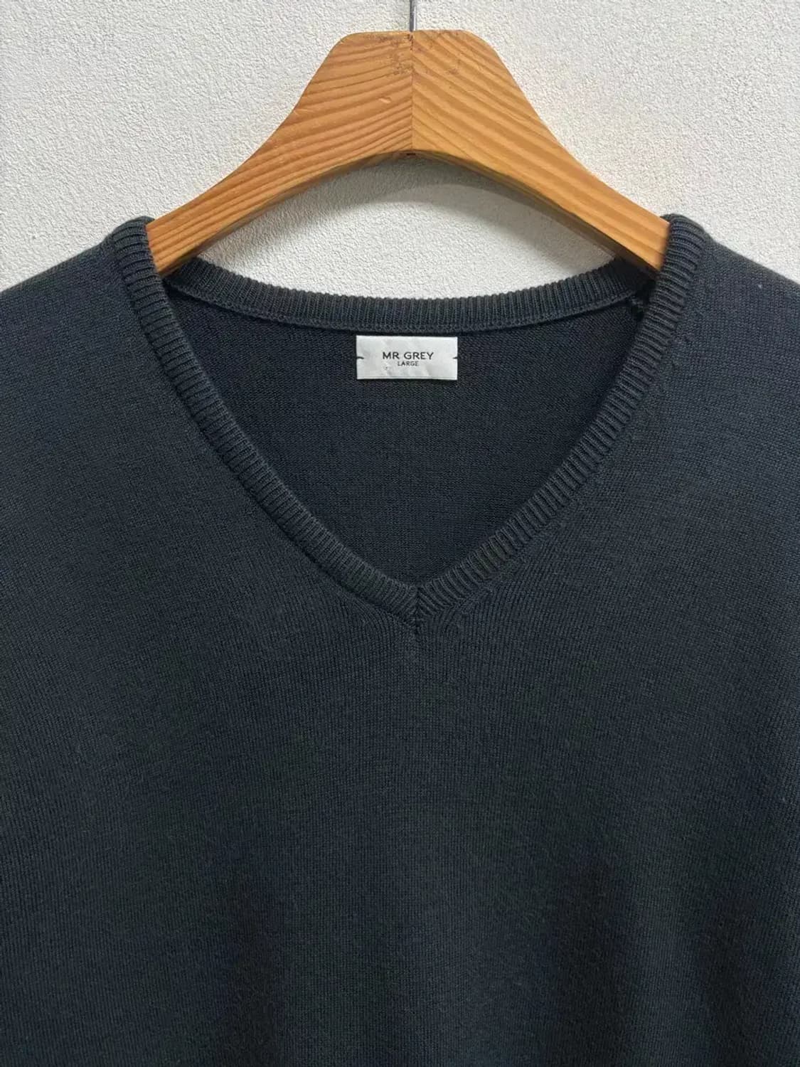 Mr Grey 브이넥 그레이 심플 니트 L 상품이미지3