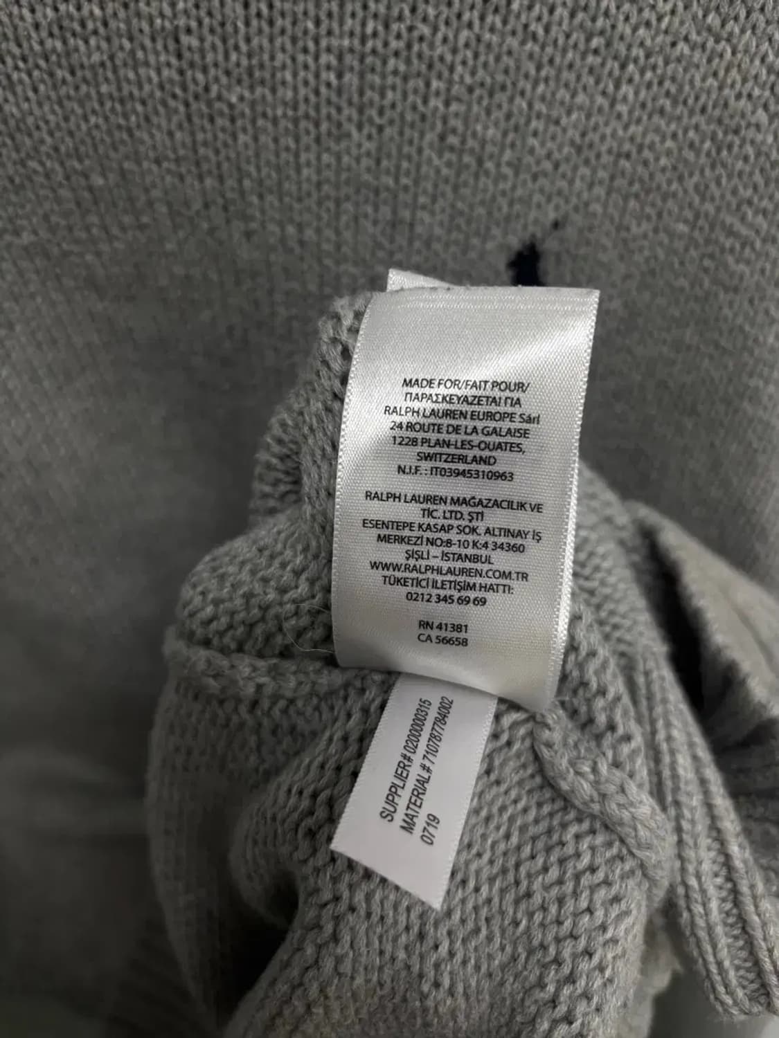 폴로 랄프로렌 라운드 니트 XL 상품이미지5