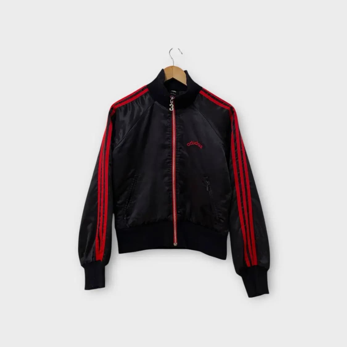 아디다스 딥브라운 새틴 봄버자켓 M 상품이미지1