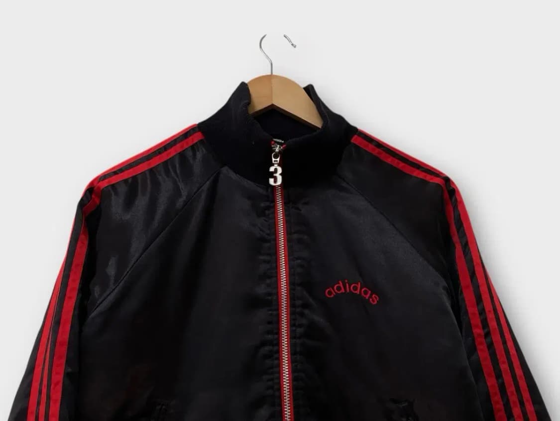 아디다스 딥브라운 새틴 봄버자켓 M 상품이미지2