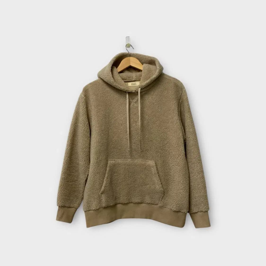 스튜디오 톰보이 뽀글이 부클 후드티셔츠 free 상품이미지1